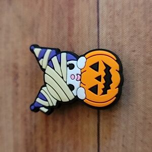 Cat Mummy With Pumpkin Halloween Croc Charm Jibbitz